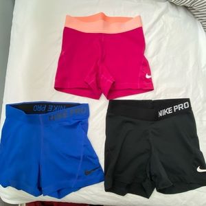 Nike Pro Spandex set of 3